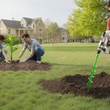 VEVOR Punta da Trapano a Spirale Ø60 x 790 mm per Perforazione da Giardino