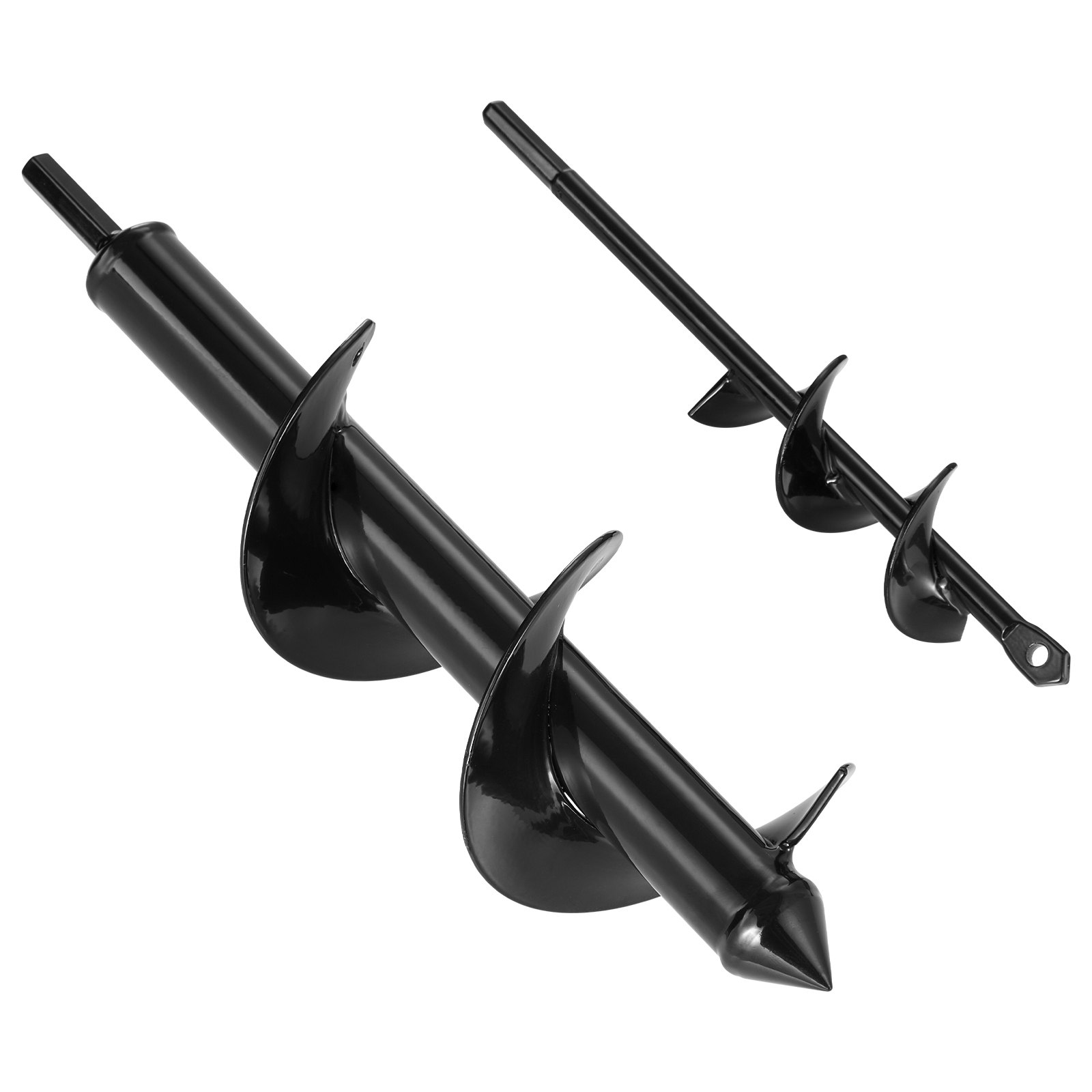 VEVOR Punta da Trapano a Coclea per Piantagione, Punte da Trapano a Spirale 2 pezzi Ø40 x 220 mm/Ø80 x 300 mm, Compatibile con Trapani con Attacco da 10 mm, Accessori per Perforazione da Giardino
