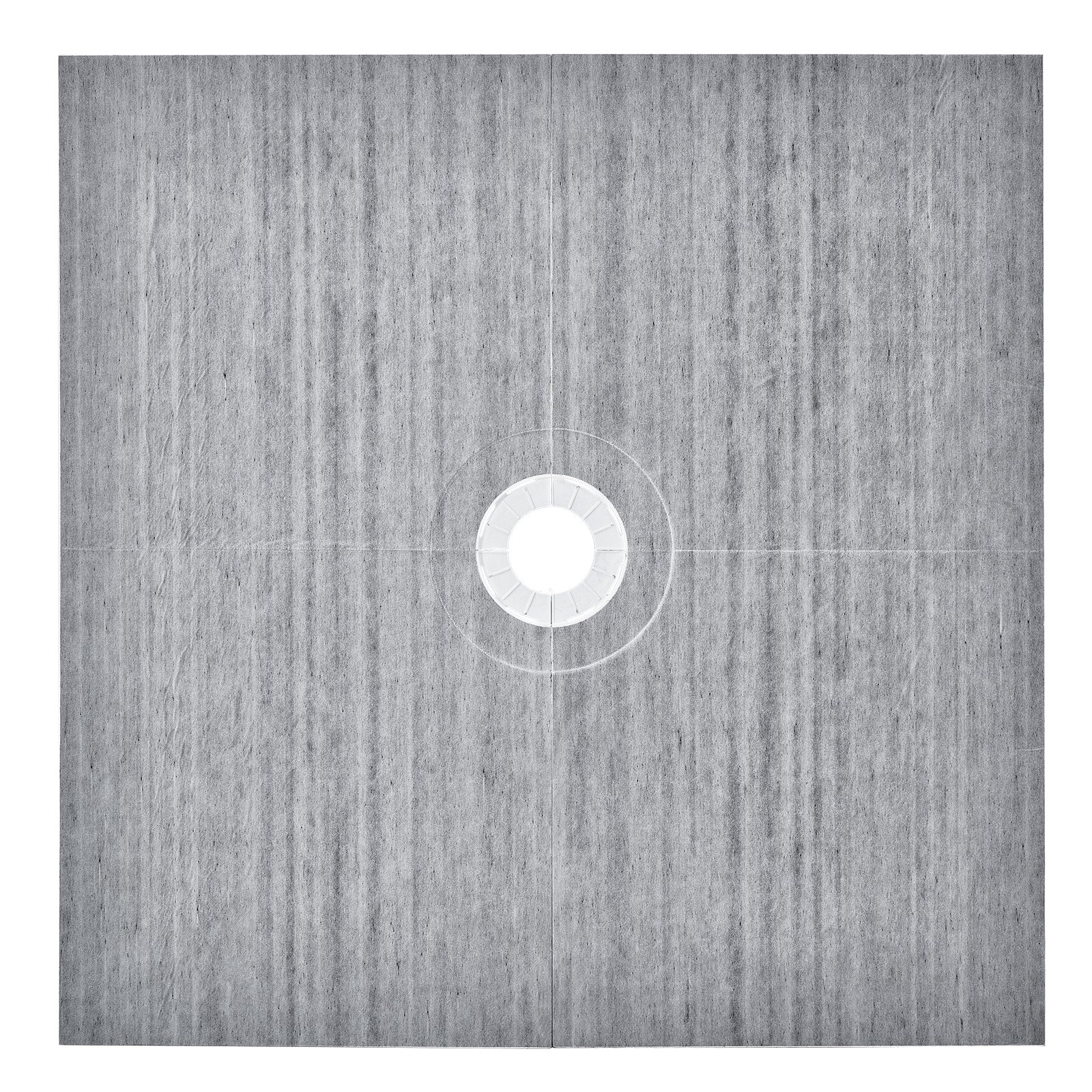 VEVOR Kit cordolo doccia, kit piatto doccia 72"x72" con scarico centrale da 6,3", kit di installazione doccia leggero in EPS con 2 panni impermeabili, bastoncini inclinati per piatto doccia adatti