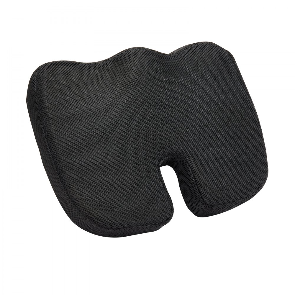 VEVOR Cuscino per Sedia in Memory Foam Morbido Traspirante Leggero Portatile con Fodera Rimovibile per Alleviare Pressione della Seduta su Sedia a Rotelle, Cuscino Portatile per Viaggi, Ufficio