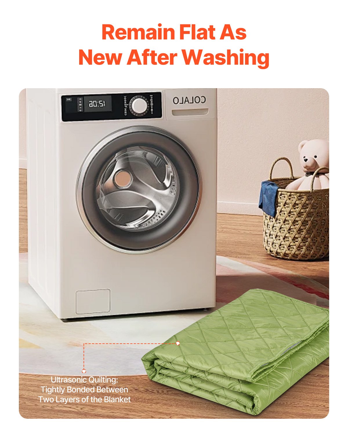 VEVOR Coperta da Campeggio, Grande Coperta Calda da Stadio, Impermeabile e Antivento, Pile di Poliestere 350 GSM, Ignifuga, Ideale per Esterni, Picnic, Escursioni, Viaggi, 2,08 mx 1,4 m Bicolore