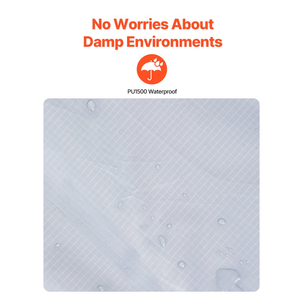 VEVOR Coperta da Campeggio, Coperta Calda da Stadio, Indossabile Impermeabile e Antivento Piledi Poliestere, Ignifuga, Ideale per Esterni, Picnic, Escursioni, Eventi, 2 m x 1,5 m, Grigio Chiaro