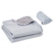 VEVOR Coperta da Campeggio, Coperta Calda da Stadio, Indossabile Impermeabile e Antivento Piledi Poliestere, Ignifuga, Ideale per Esterni, Picnic, Escursioni, Eventi, 2 m x 1,5 m, Grigio Chiaro