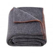 VEVOR Coperta da Campeggio in Lana 1,62 m x 2,23 m Escursionismo Grigio Scuro