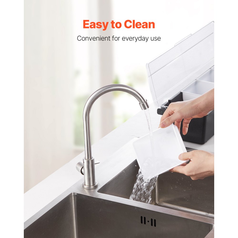 VEVOR Contenitore per Condimenti Refrigerato a 4 Scomparti, Contenitore per Condimenti Raffreddato a Ghiaccio, Vassoio per Guarnizioni Refrigerato con Coperchio, per Forniture per Casa e Ristorante