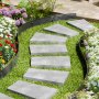 VEVOR Bordatura in Acciaio Lega di Alluminio Antiruggine per Giardino, Bordatura Pieghevoleper Prato Resistente, Facile da Installare, Divisorio Aiuole, Nero 8 Pezzi 1830 x 101 x 1,6 mm