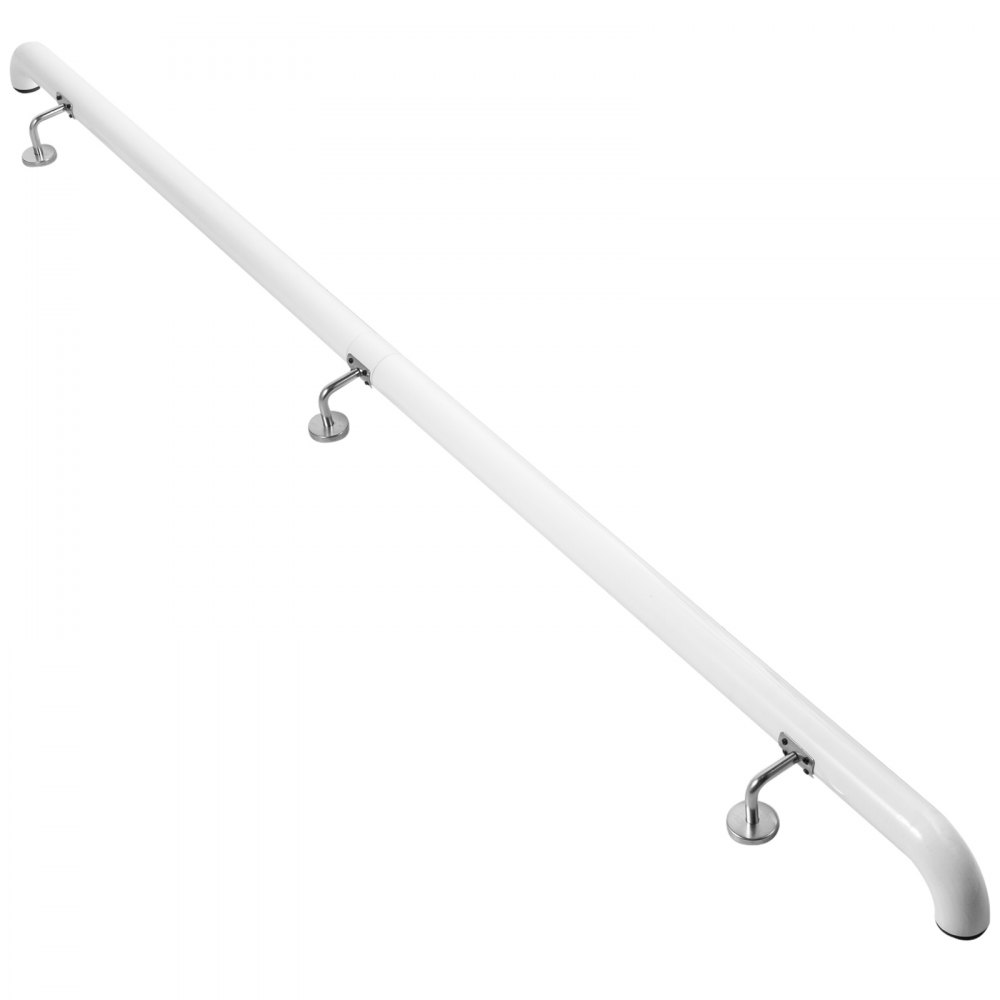 Ringhiera Scale Alluminio 6”1.8m Corrimano Per scale Bianco Capacità 200libbre