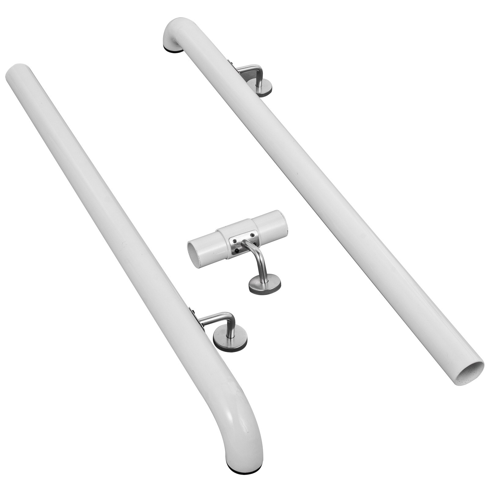 Ringhiera Scale Alluminio 6”1.8m Corrimano Per scale Bianco Capacità 200libbre