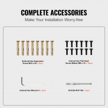 VEVOR Corrimano Scale per Esterni 48 x 35,5 Pollici, Ringhiera per Esterni, Corrimano per Scale, Ringhiera per Scale Esterna in Alluminio Colore Nero per Azienda, Hotel, Gamma Regolabile 0-45 Gradi