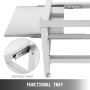 VEVOR Piedistallo per Lavatrice, Supporto per Lavatrice e Asciugatrice, Capacità 300LBS, Base per Supporto Lavatrice con Vassoio in Lega di Alluminio e Acciaio Inox, Dimensione 25x25x24 Pollici