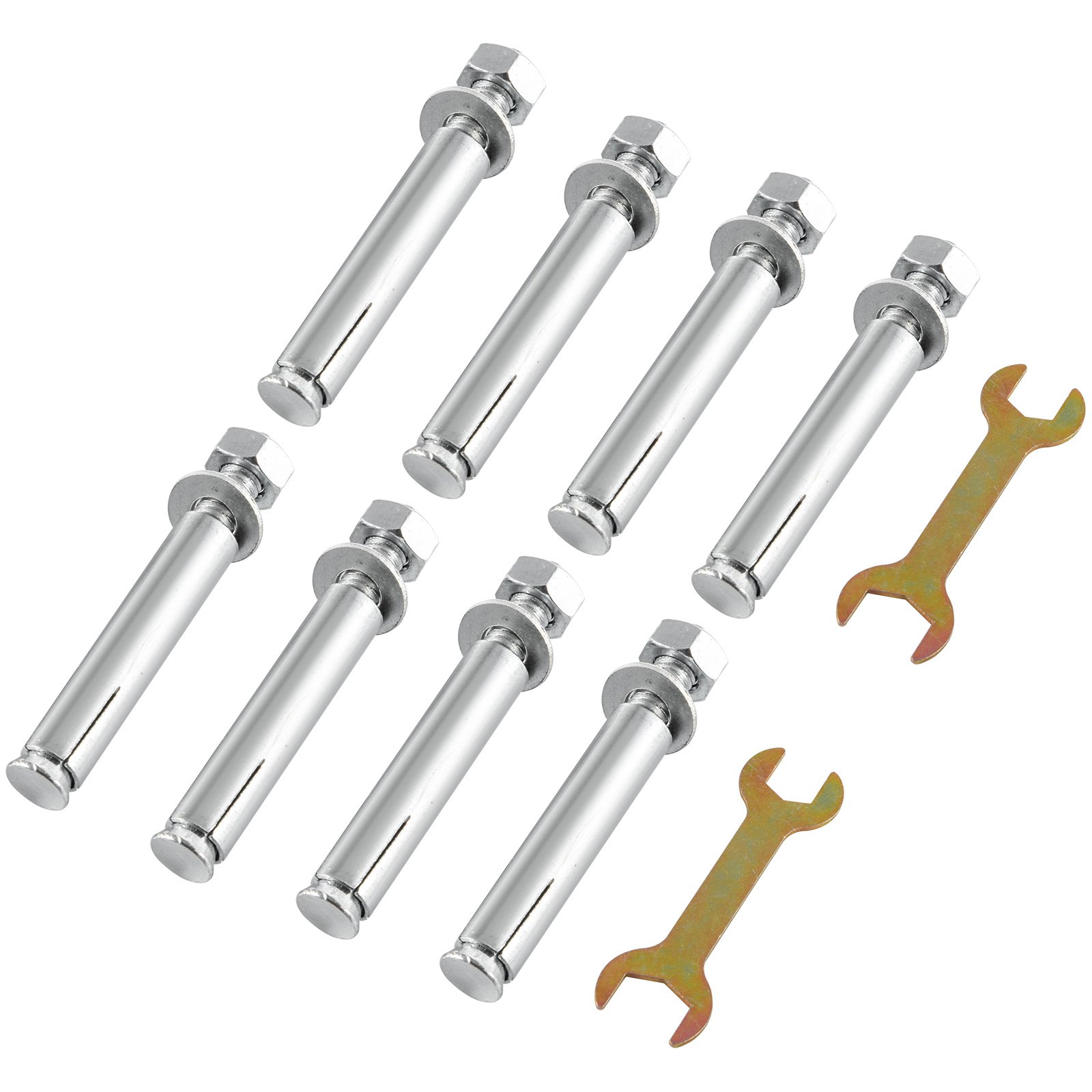 VEVOR Piedistallo per Lavatrice, Supporto per Lavatrice e Asciugatrice, Capacità 300LBS, Base per Supporto Lavatrice con Vassoio in Lega di Alluminio e Acciaio Inox, Dimensione 63,5x63,5x61 cm