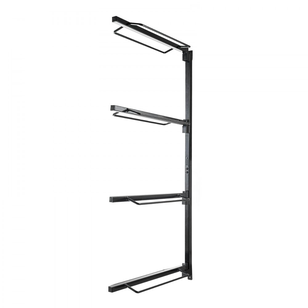 VEVOR Supporto per Sella da Parete, Supporto per Sella per Cavallo a 4 Livelli, Supporto per Sella Western e Inglese, Supporto per Coperta per Cavallo per Organizzazione Selleria 609 x 177 x 1320 mm