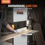 VEVOR Troncatrice a nastro da banco con supporto 245 mm 370 W 2 velocità