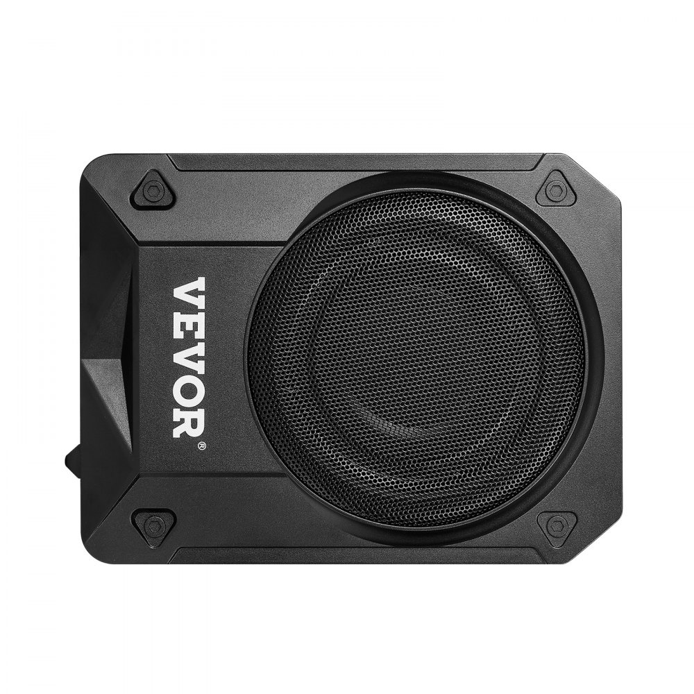 VEVOR Subwoofer per Auto Sotto Sedile, Subwoofer Auto Sottile Sistema Audio a Basso Profilo, Audio con Amplificatore integrato, Ingresso Livello Alto e Basso Regolatore del Volume 203 mm e 800 W