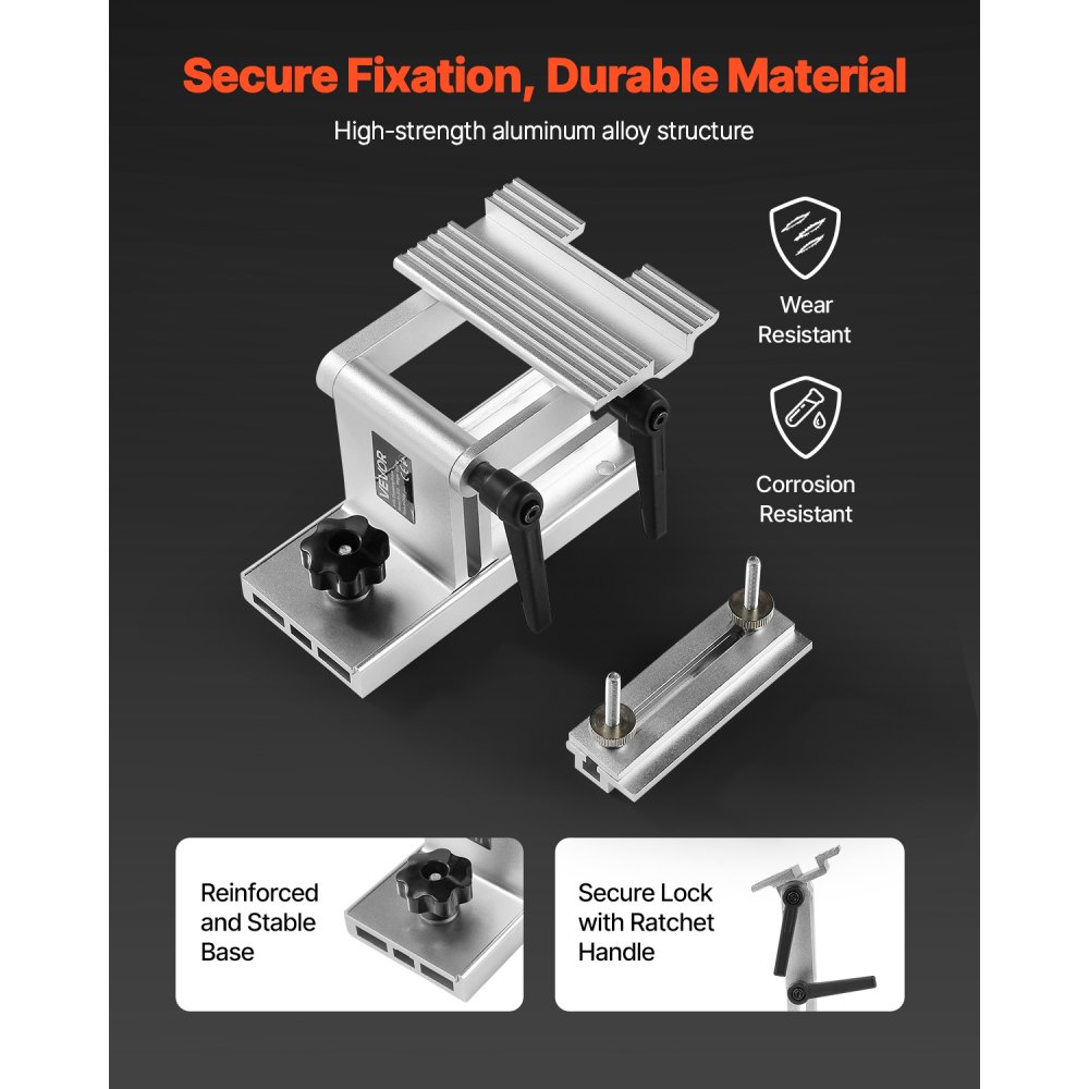 VEVOR sharpening device for chisels, tool rest grinding device for double grinding machines with 15/20 cm diameter, with flat miter guide for 0-6.35 cm wide blades & chisels