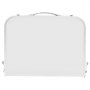 VEVOR Tavolo da Campeggio Pieghevole 600 x 400 mm Tavolo da Spiaggia in Alluminio MDF con Strato in Rete, Maniglia per Trasporto, Leggero e Compatto per Picnic all'Aperto, Barbecue, Argento