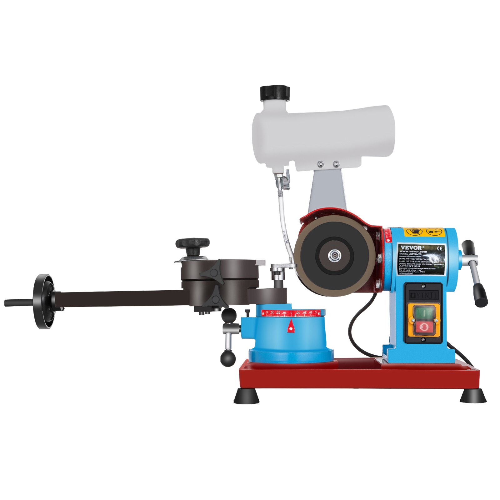 VEVOR Levigatrice per Lucidatura a Umido 80 e 700 mm Smerigliatrici da Banco 2850 giri / min 370W Lucidatrice per Trapano