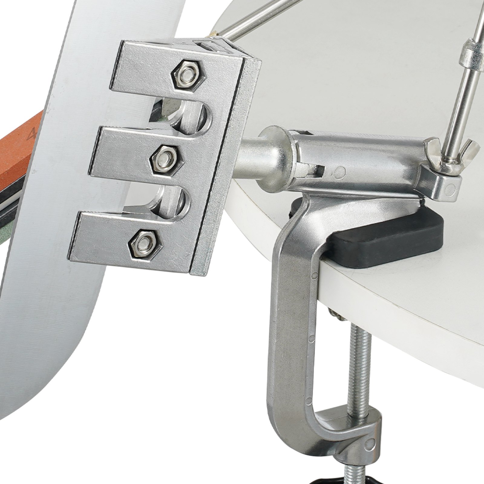 VEVOR Kit Affilacoltelli 12 Pietre Affilacoltelli Manuale ad Angolo Fisso Rotazione a 360° Grana 120-10000, Sistema Affilacoltelli da Cucina per Coltelli Forbici, Kit Attrezzi di Affilatura Coltelli