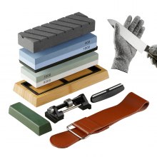 VEVOR Kit per affilare i coltelli in pietra per affilare 3 pezzi Pietre per affilare i coltelli grana 150-8000