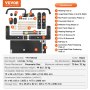 VEVOR Kit Letto a Scomparsa, Misura Singola, Kit di Ferramenta Meccanica Letto a Muro Verticale Deluxe Fai da Te, Supporto Telaio Letto per Impieghi Gravosi con Leva Pneumatica, Letto Muro Pieghevole
