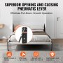 VEVOR Kit Letto a Scomparsa, Queen Size, Kit di Ferramenta Meccanica Letto a Muro Verticale Deluxe Fai da Te, Supporto Telaio Letto per Impieghi Gravosi con Leva Pneumatica, Letto a Muro Pieghevole