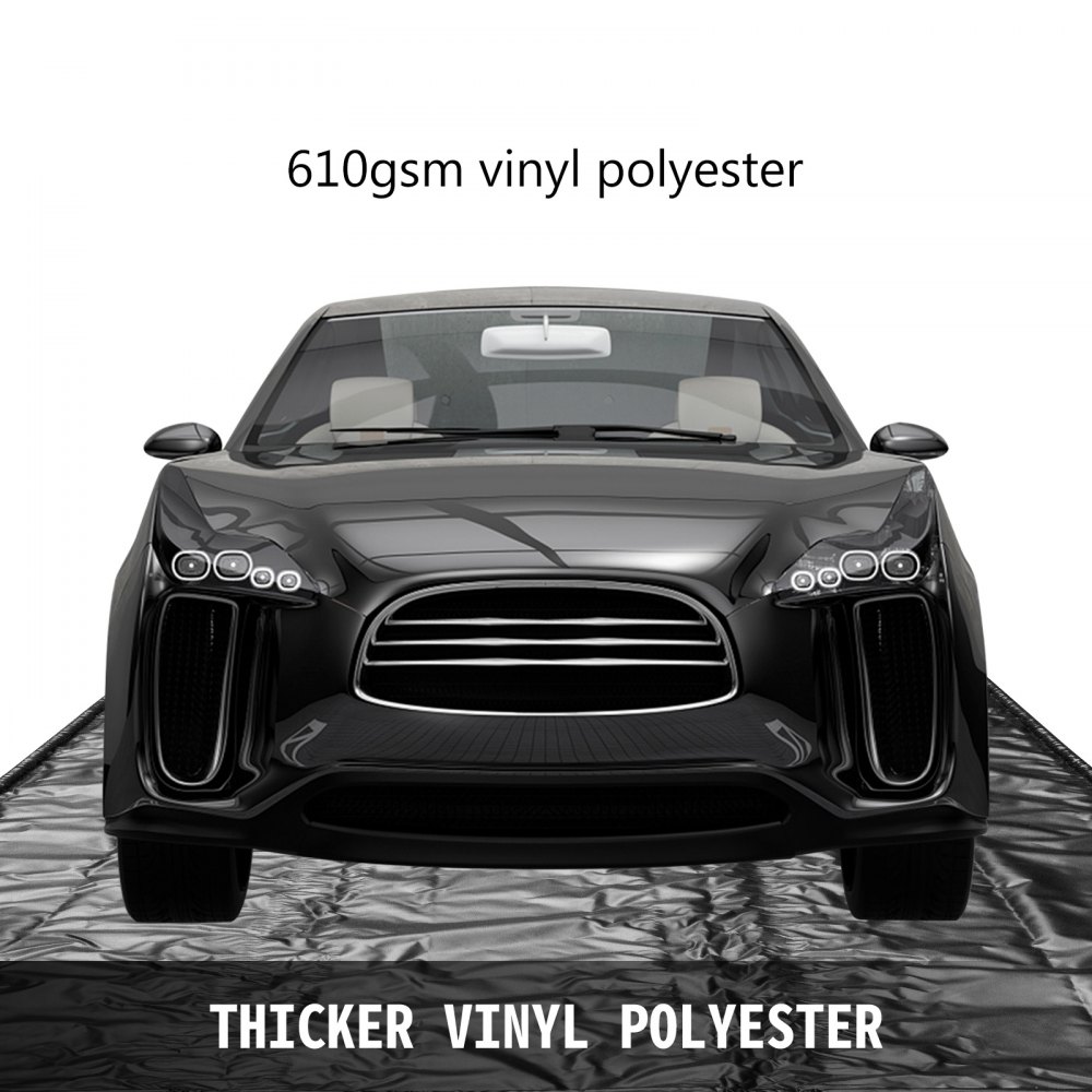 VEVOR Tappetino Contenimento, Protezione Pavimento di Garage Auto Antipioggia Neve Fango, Dimensione 2,35 x 4,9 m, Tappeto per Garage in Vinile Poliestere, Tappetino da Garage, Tappeto Impermeabile