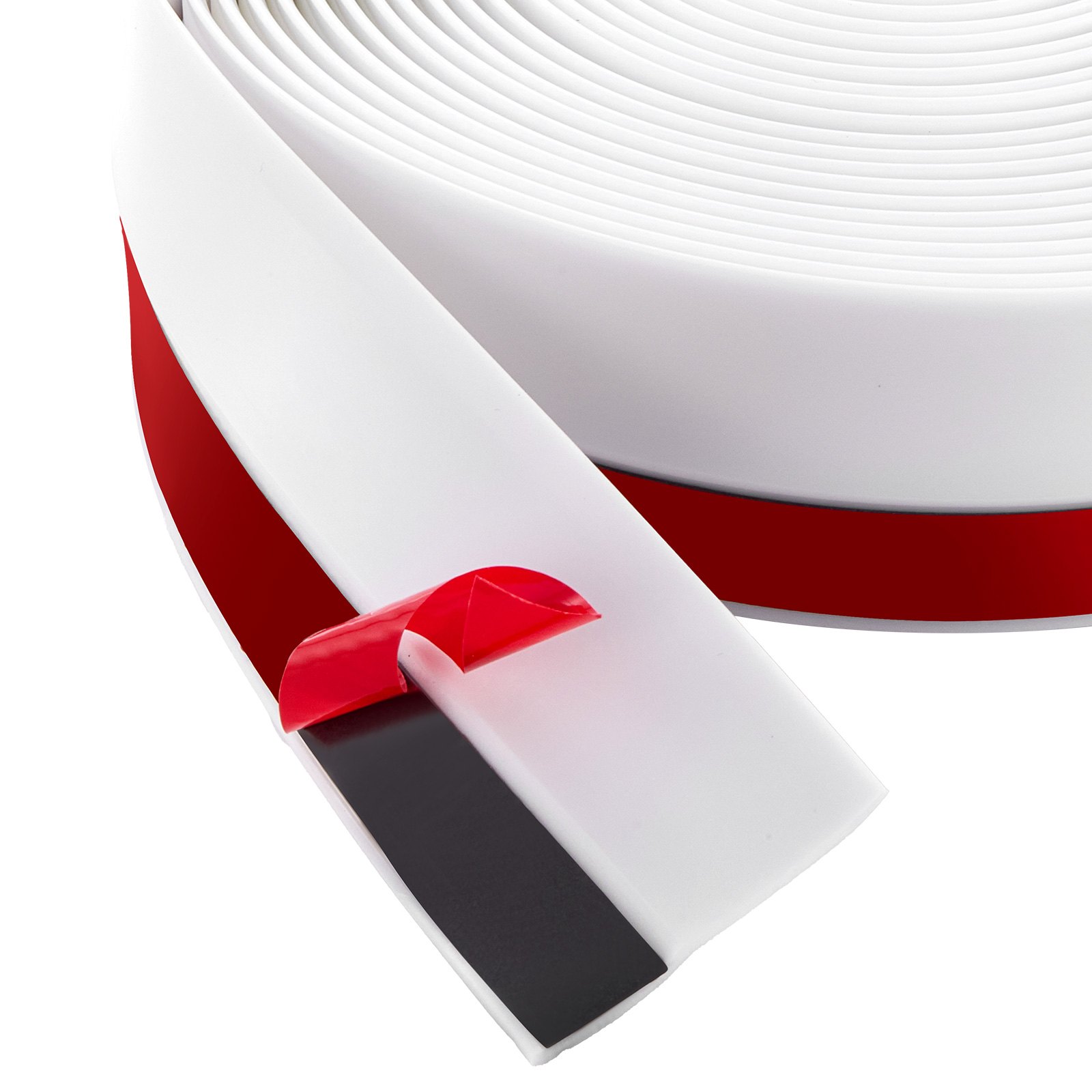 VEVOR sealing strips for garage doors, top and sides, 10.3 m long universal replacement sealing strips, weatherproof strips, TPE seals with self-adhesive backing and screws