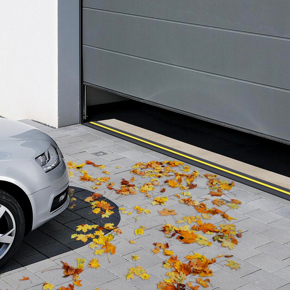 VEVOR Kit di Tenuta per Davanzale della Porta del Garage, Forma a U da 6,09 m + O-ring, Striscia di Tenuta Universale per Basi delle Porte del Garage, Set di Guarnizioni per Soglie di Porte da Garage