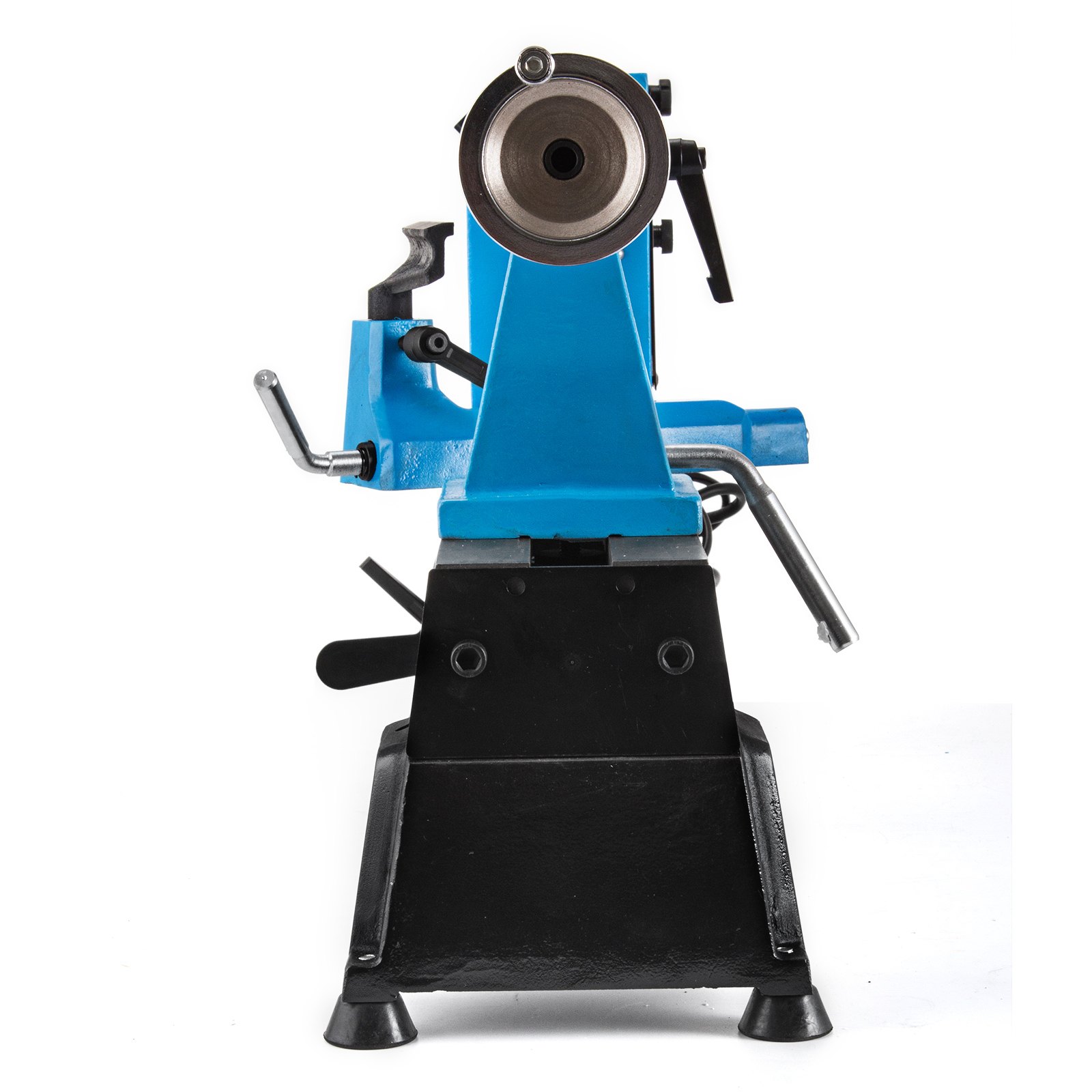 VEVOR Mini Tornio per Legno, 550 W 220 V MT2 Gamma di Velocità del Mandrino 500-3800 RPM Tornio da Banco per Legno per Eseguire Varie Operazioni Relative al Legno Come Taglio, Levigatura, Foratura