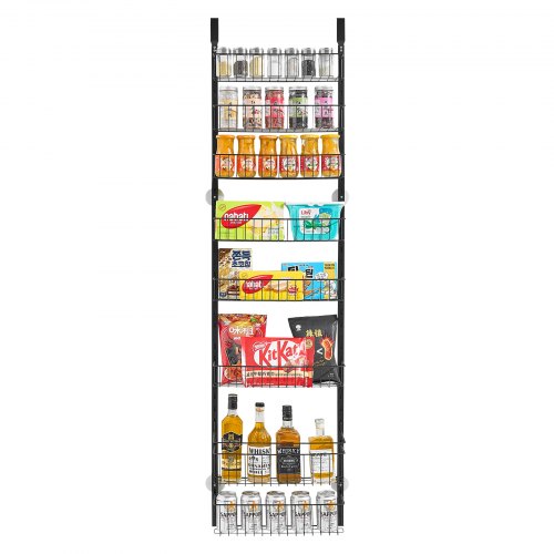 Porta Spezie A Muro In Acrilico Trasparente | Set Da 2 Ripiani | Organizer Per Cucina, Armadio E Dispensa | Dimensioni 23x7,4 Cm