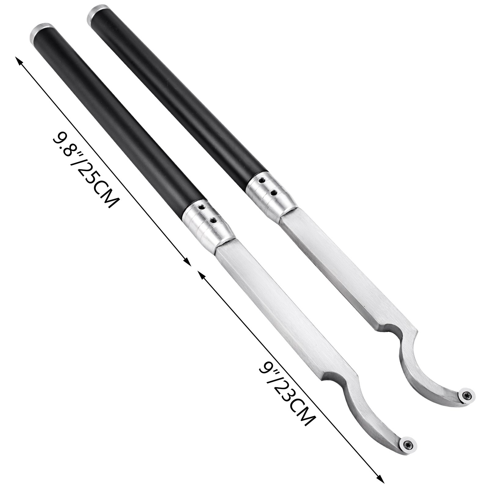 Utensili Per Tornitura Del Legno Con 2 Alberi A Gancio 2 Pcs E 2 Maniglia
