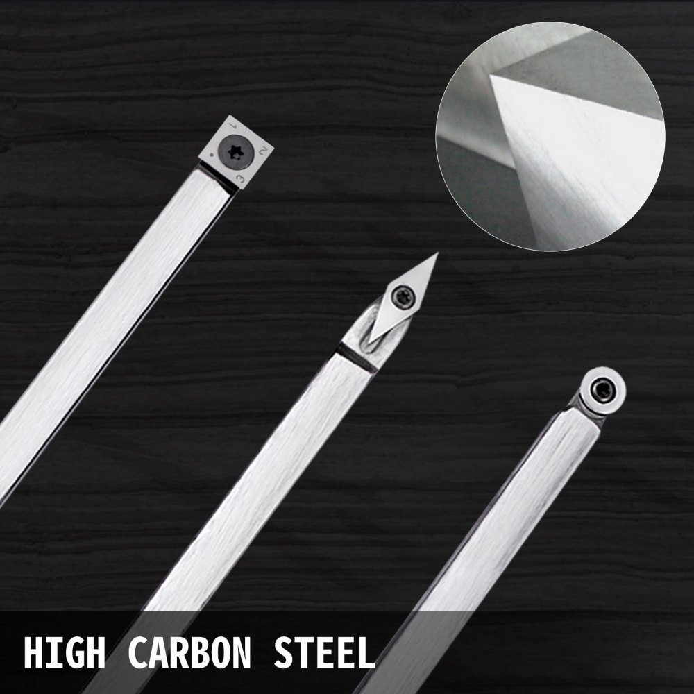 Utensili Per Tornitura Del Legno 3 Pcs E 1 Maniglia Utensili Da Tornio In Legno