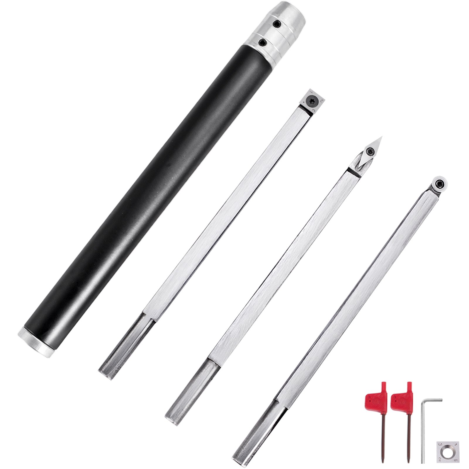 Utensili Per Tornitura Del Legno 3 Pcs E 1 Maniglia Utensili Da Tornio In Legno