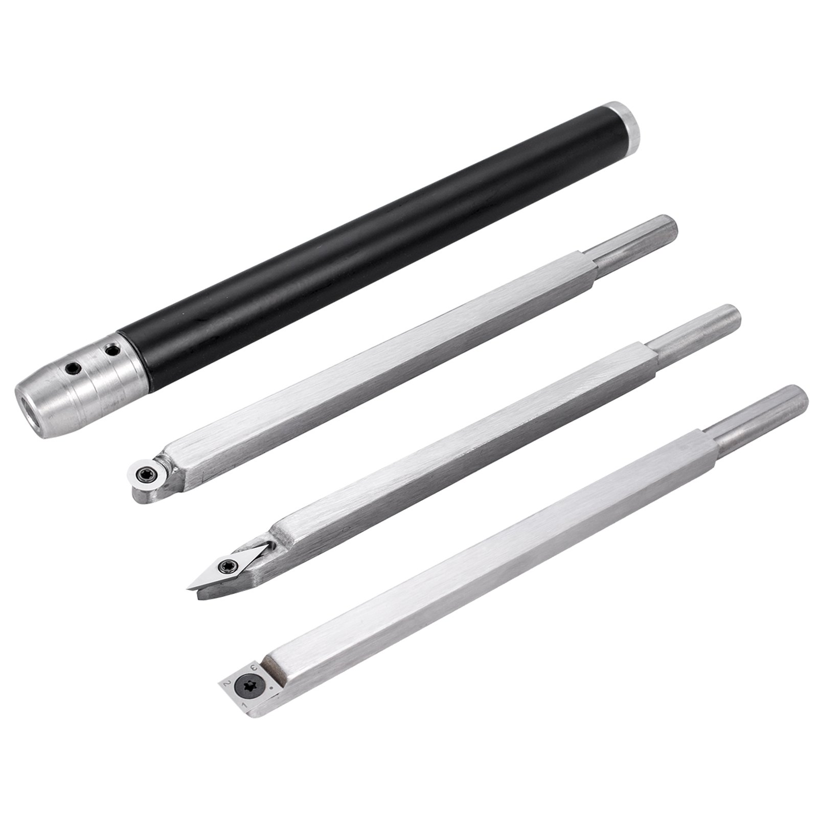 Utensili Per Tornitura Del Legno 3 Pcs E 1 Maniglia Utensili Da Tornio In Legno