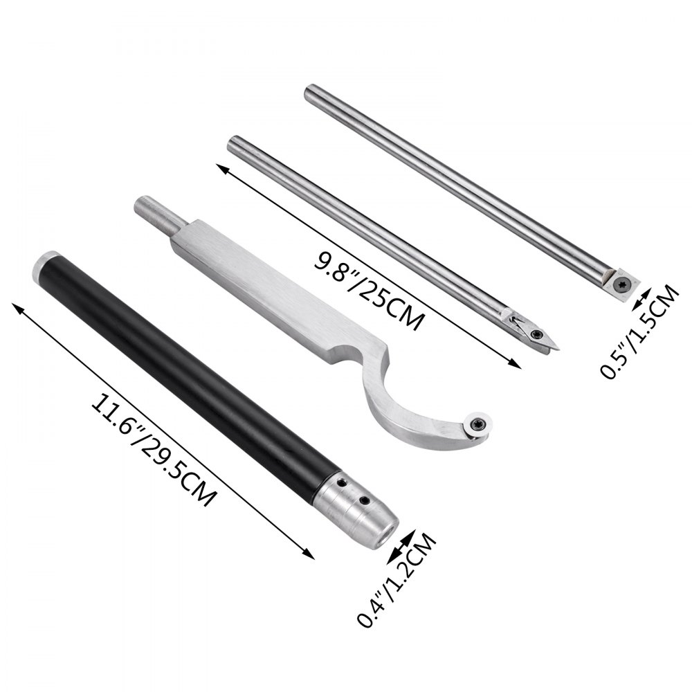 Utensili Per Tornitura Del Legno 3 Pcs E 1295 Mm Maniglia Utensili Da Tornio