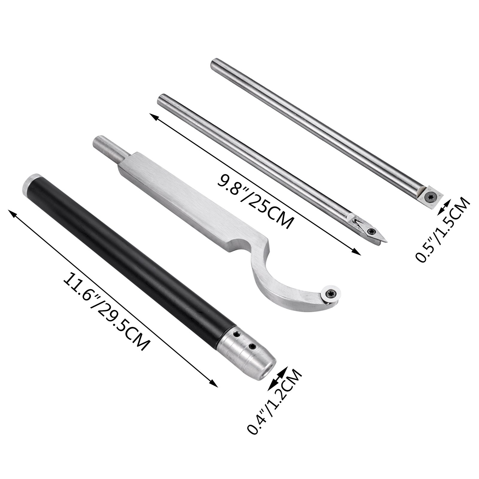 Utensili Per Tornitura Del Legno 3 Pcs E 1295 Mm Maniglia Utensili Da Tornio