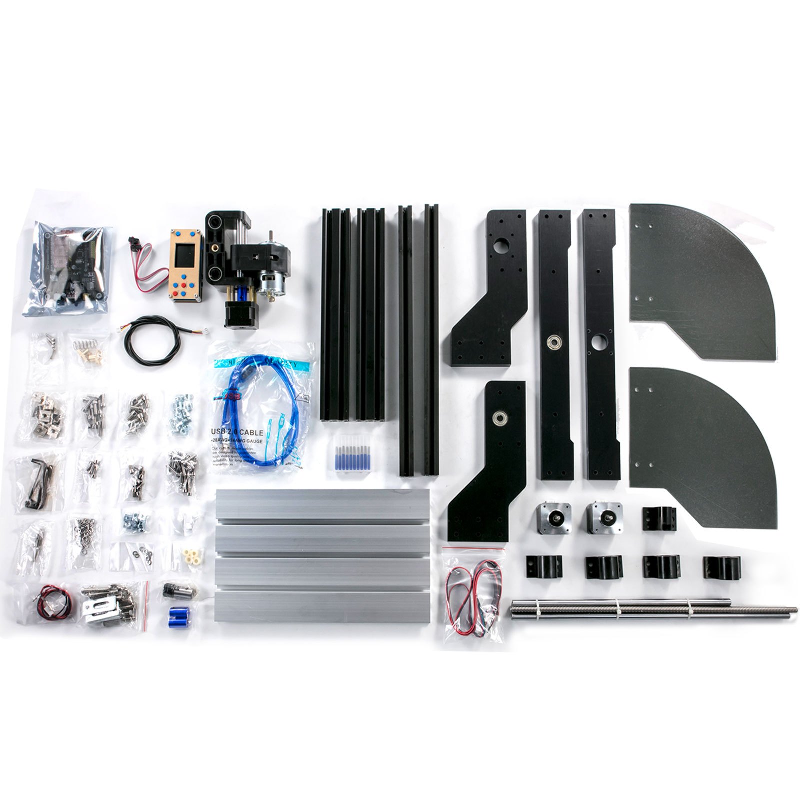 VEVOR Macchina per Incidere CNC Fresatrice 3018 Pro-M Router, 500 MW 24 V 5 A Fresatura Macchina per Tutti I Tipi di Plastica, Alluminio Morbido, Legno, Acrilico, PVC e Molti Altri Materiali Morbidi.