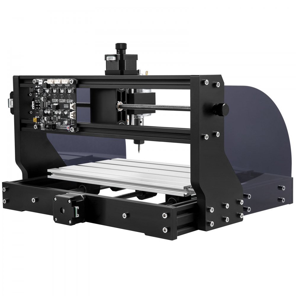 VEVOR Macchina per Incidere Cnc Fresatrice 3018 Pro-M Fresatrice 10000 giri/min 24 V Fresatura Macchina per Tutti I Tipi di Plastica Alluminio Legno Morbido