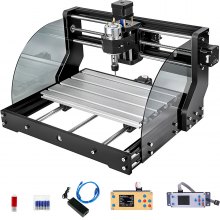 VEVOR Macchina per Incidere Cnc Fresatrice 3018 Pro-M Fresatrice 10000 giri/min 24 V Fresatura Macchina per Tutti I Tipi di Plastica Alluminio Legno Morbido