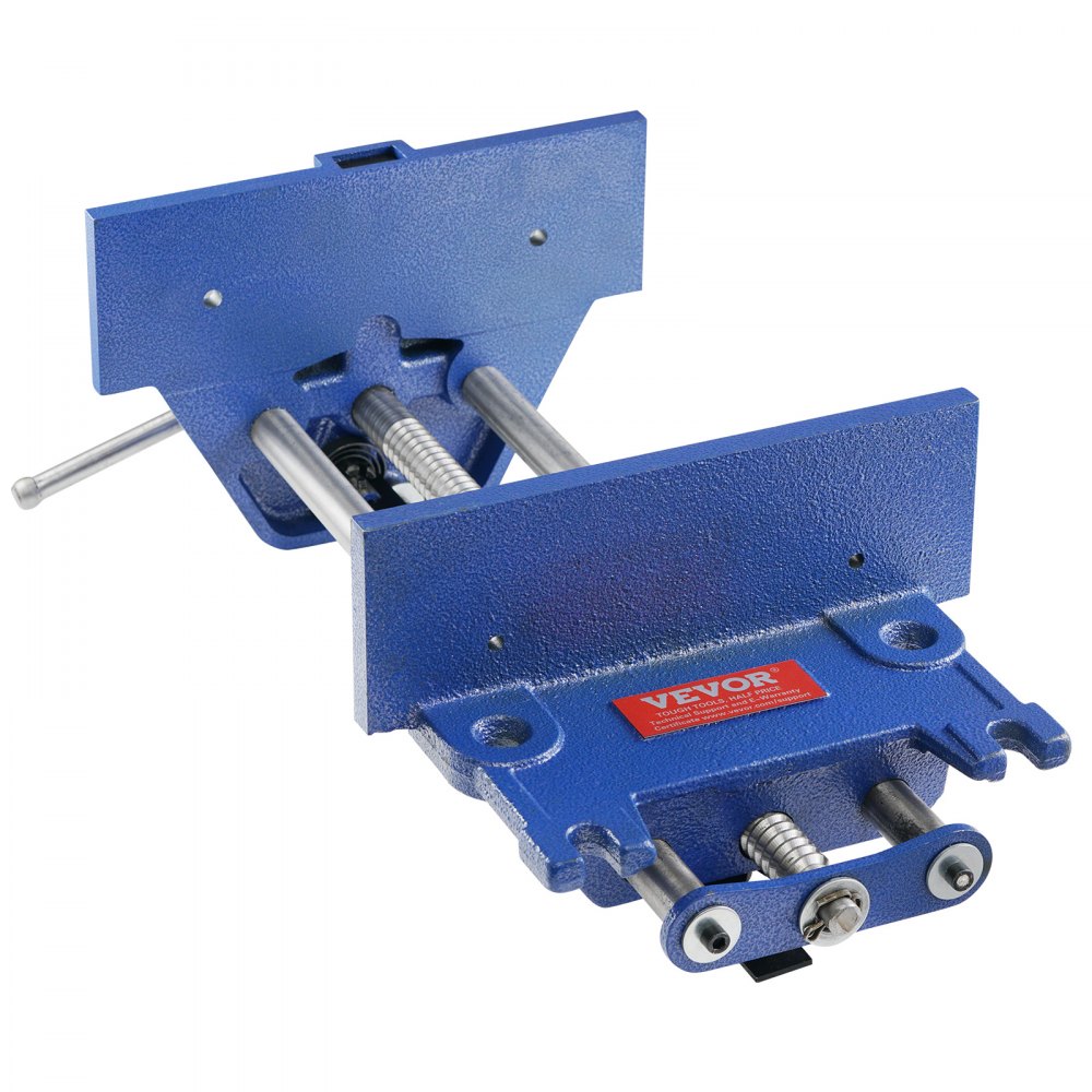 VEVOR Morsa da Banco per Lavorazione del Legno in Ghisa Profondità Ganasce 110 mm, Morsa per Lavorazione Legno da Banco Larghezza max. 335 mm, Morsa per Legno in Ghisa Forza di Serraggio max. 11 KN