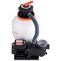 VEVOR sand filter pump for above-ground pools, 350 mm, 13,000 l/h, 450 W swimming pool pump system and filter combination set with 6-way multi-port valve and strainer basket, for private and commercial pools