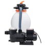 VEVOR Pompa Filtro a Sabbia per Piscine Fuori Terra, 18000 L/h, Kit Combo Pompa Filtrazione per Piscine, 400 mm, 850 W, con Valvola a 6 Vie, Cestello Filtrante, per Piscine Domestiche e Commerciali
