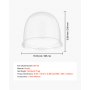 VEVOR Copertura per Macchina per Zucchero Filato, Cupola in Acrilico Trasparente per Macchina per Zucchero Filato, Adatta a Ciotole da 381 mm, Design con Scanalatura Inferiore, per Feste