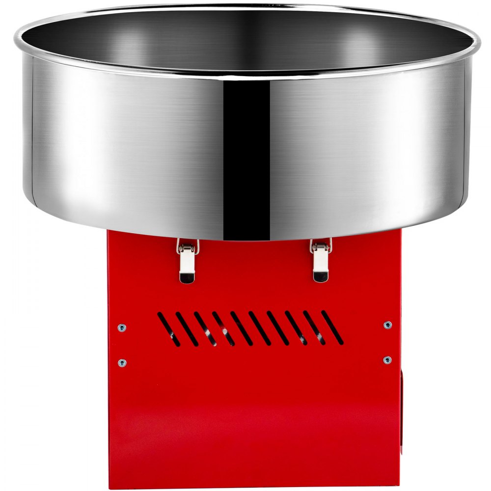 VEVOR Macchina Elettrica per Zucchero Filato Cotton Candy Maker da Banco 1000W, Macchinetta per Zucchero Filato in Rosso da Banco Ciotola Diametro 50cm, Macchina Elettrica per Zucchero Filato 13,5kg