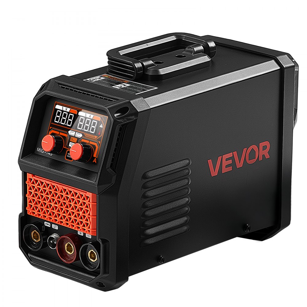 VEVOR Saldatrice MIG 145A 3 in 1 Lift TIG/MIG a Filo Animato Senza Gas/MMA, Macchina Saldatrice Portatile, 220 V, Controllo Sinergico, con Inverter IGBT, Ideale per Metallo, Riparazioni e Fai da Te