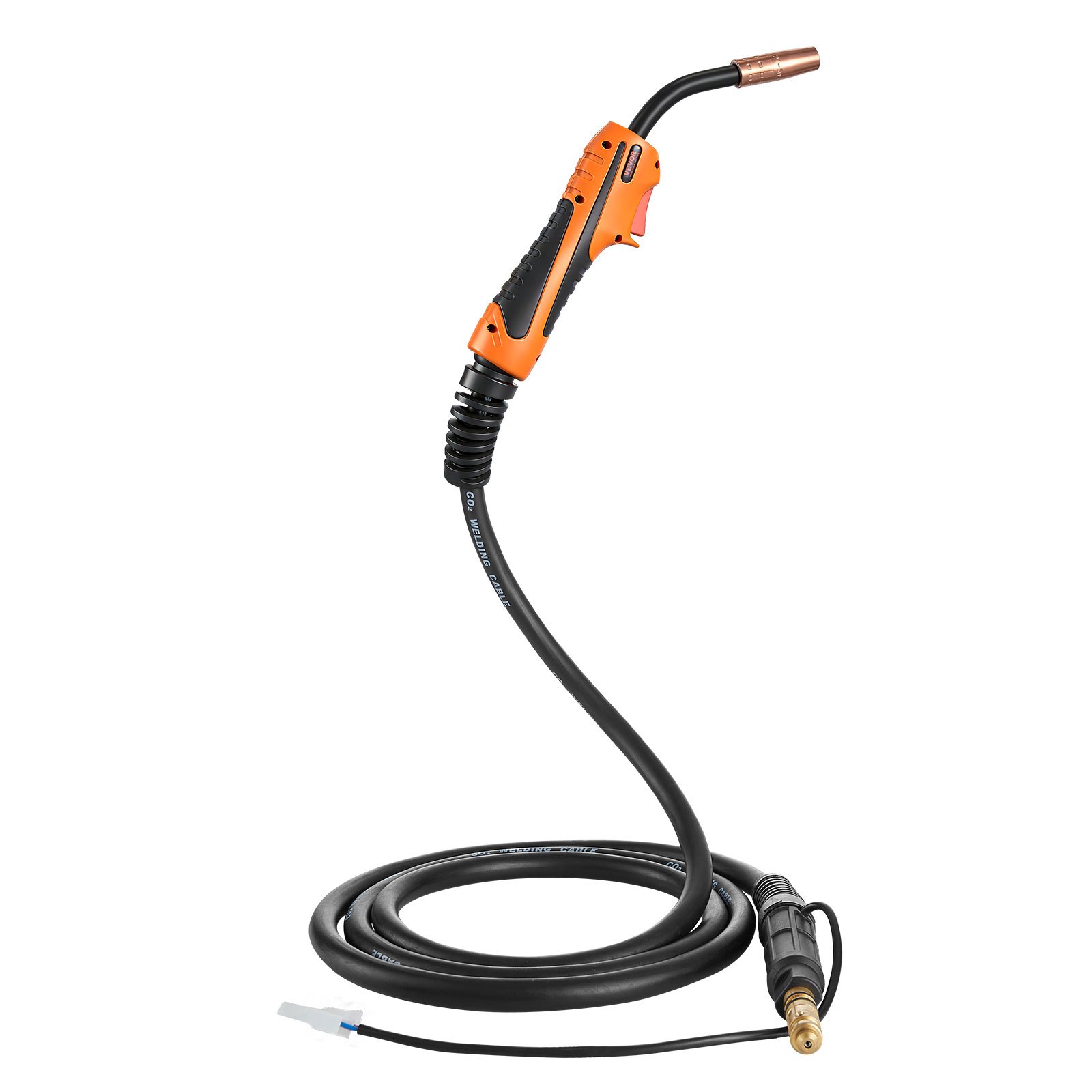 VEVOR Torcia MIG per Saldatura 100A con Cavo da 3 m, Pistola per Saldatura a Filo Compatibile con Lincoln Magnum 100L (K530-5), 11 Punte di Contatto di Ricambio e Impugnatura, per Uso Industriale