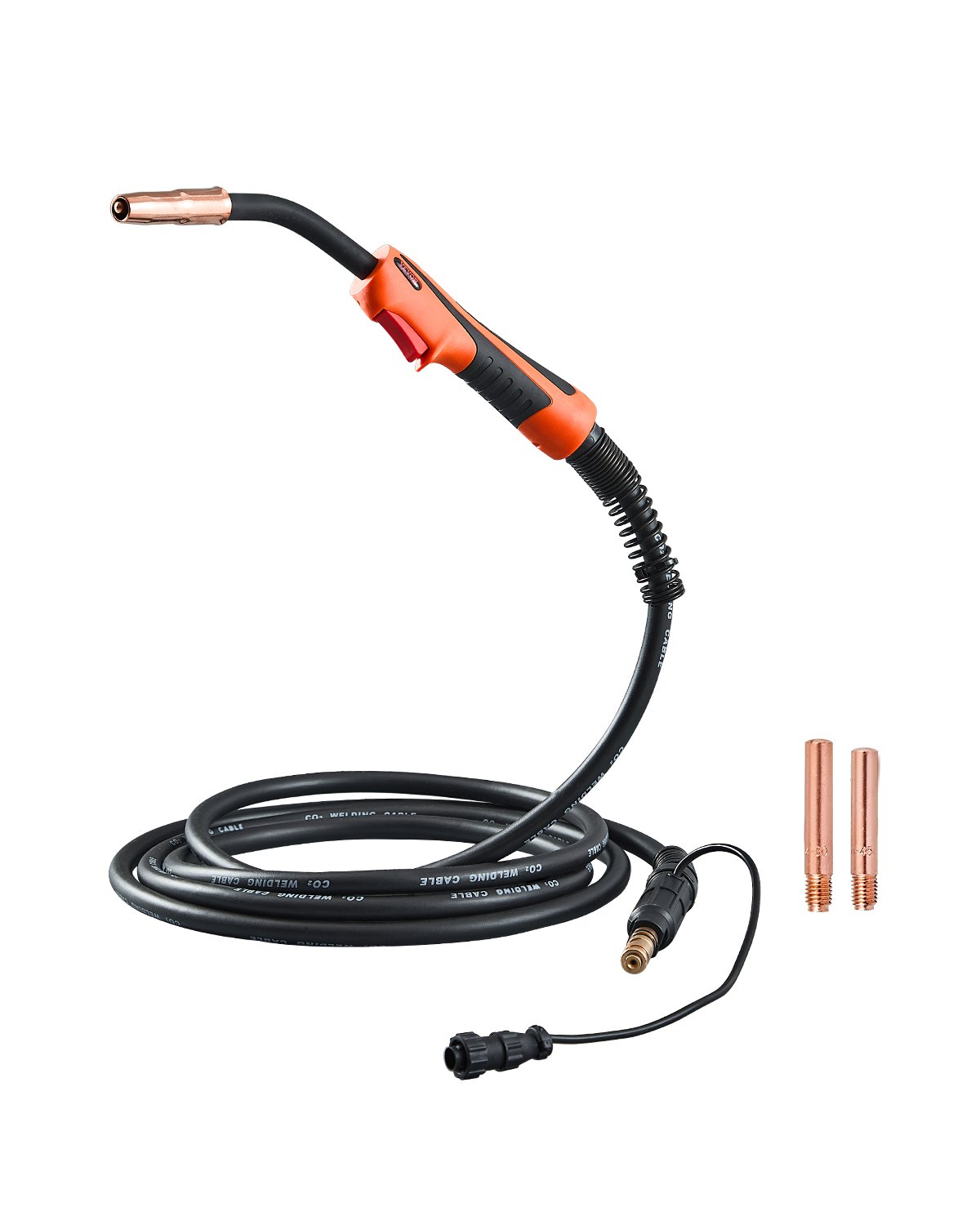 VEVOR 250-A-MIG welding gun with 4.6 m cable, welding torch compatible with LincoIn Power MlG 200, 215, 216, 255 & Wire-Matic 255 welding machines, suitable for 0.0889/0.1143cm welding wires