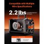 VEVOR Macchina Saldatrice MIG Corrente 130A, Saldatrice MIG Sinergica Filo Animato Senza Gas, Kit Saldatrice Portatile Saldatrice con Tecnologia Inverter IGBT, Macchina Saldatrice Schermo Digitale