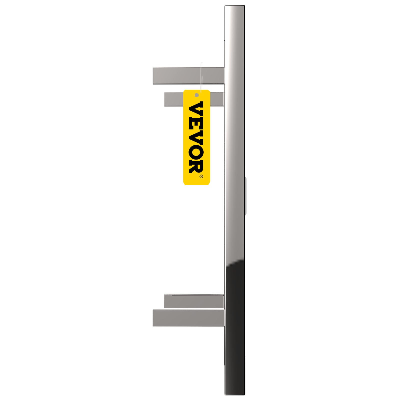 VEVOR Scaldasalviette Termoarredo Elettrico 6 Barre, Scaldasalviette Elettrico da Bagno in Acciaio Inox con Superficie Lucidata a Specchio, Bagno a Parete Asciugabiancheria 75W Temperatura 45-55 °C