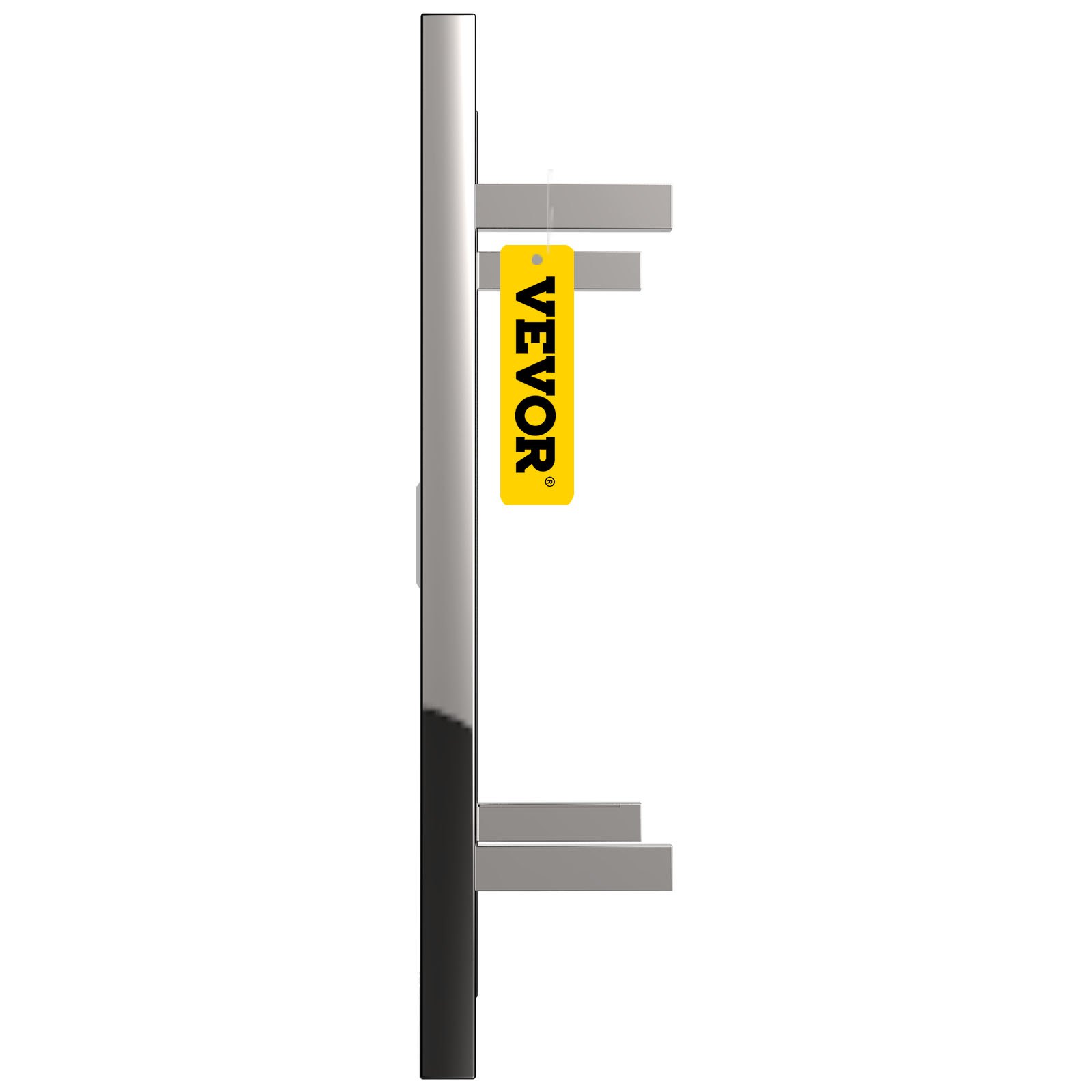 VEVOR Scaldasalviette Termoarredo Elettrico 6 Barre, Scaldasalviette Elettrico da Bagno in Acciaio Inox con Superficie Lucidata a Specchio, Bagno a Parete Asciugabiancheria 75W Temperatura 45-55 °C